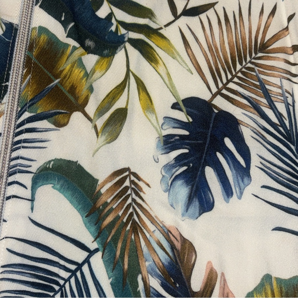 Zara Multicolor Leaf Print Jacket - image 4